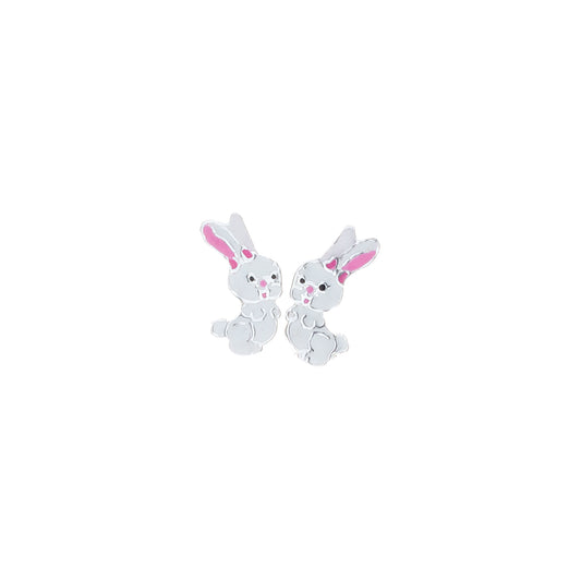 Bunny Rabbit Studs - Sterling Silver