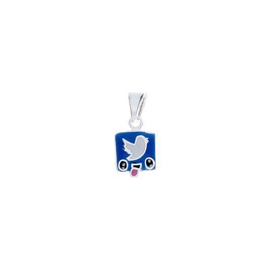 Twitter Face - Sterling Silver