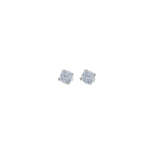 Small Cubic Studs - Sterling Silver